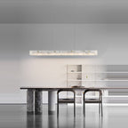 Moonlit Alabaster Kitchen Island Chandelier 60"