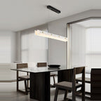 Moonlit Alabaster Kitchen Island Chandelier 60"