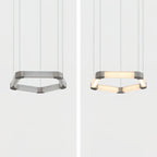 Ola Single Alabaster Ring Chandelier