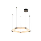 Ola Single Alabaster Ring Chandelier