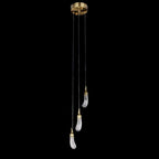 Savoy Contemporary Rock Crystal Eggplant Chandelier