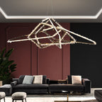 Savoy Irregular Modern Rock Crystal Chandelier