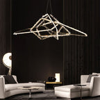Savoy Irregular Modern Rock Crystal Chandelier