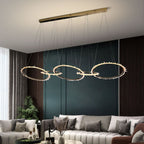Savoy Modern Crystal 5 Rings Chandelier