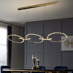 Savoy Modern Crystal 5 Rings Chandelier