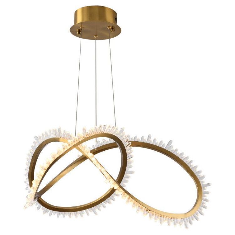 Savoy Modern Rock Crystal Chandelier