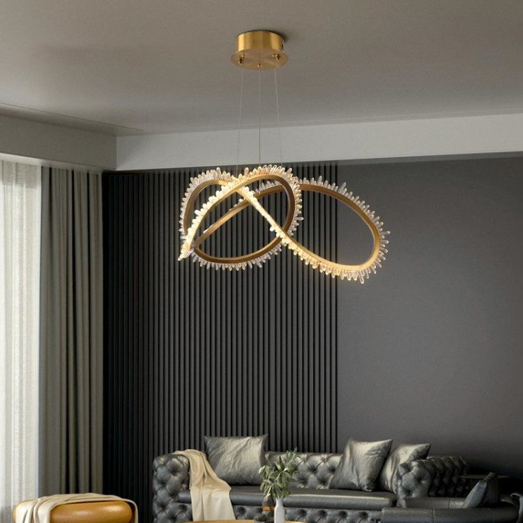 Savoy Modern Rock Crystal Chandelier