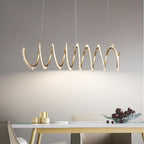 Savoy Modern Spiral Crystal Chandelier