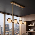 Lenox Linear Alabaster Chandelier