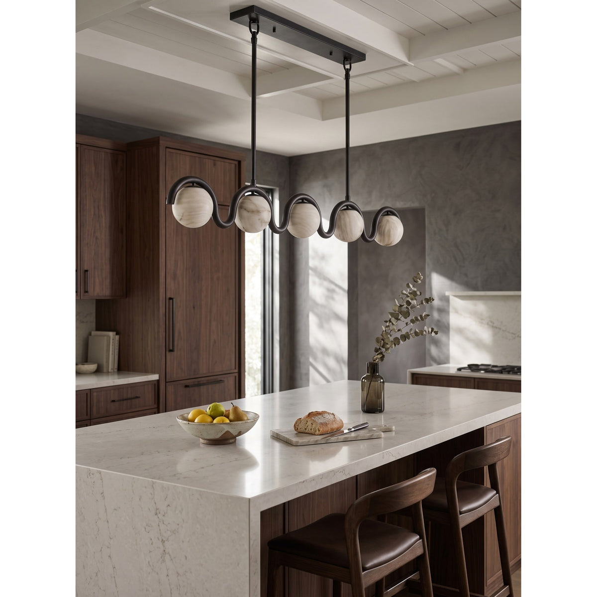 Lenox Linear Alabaster Chandelier