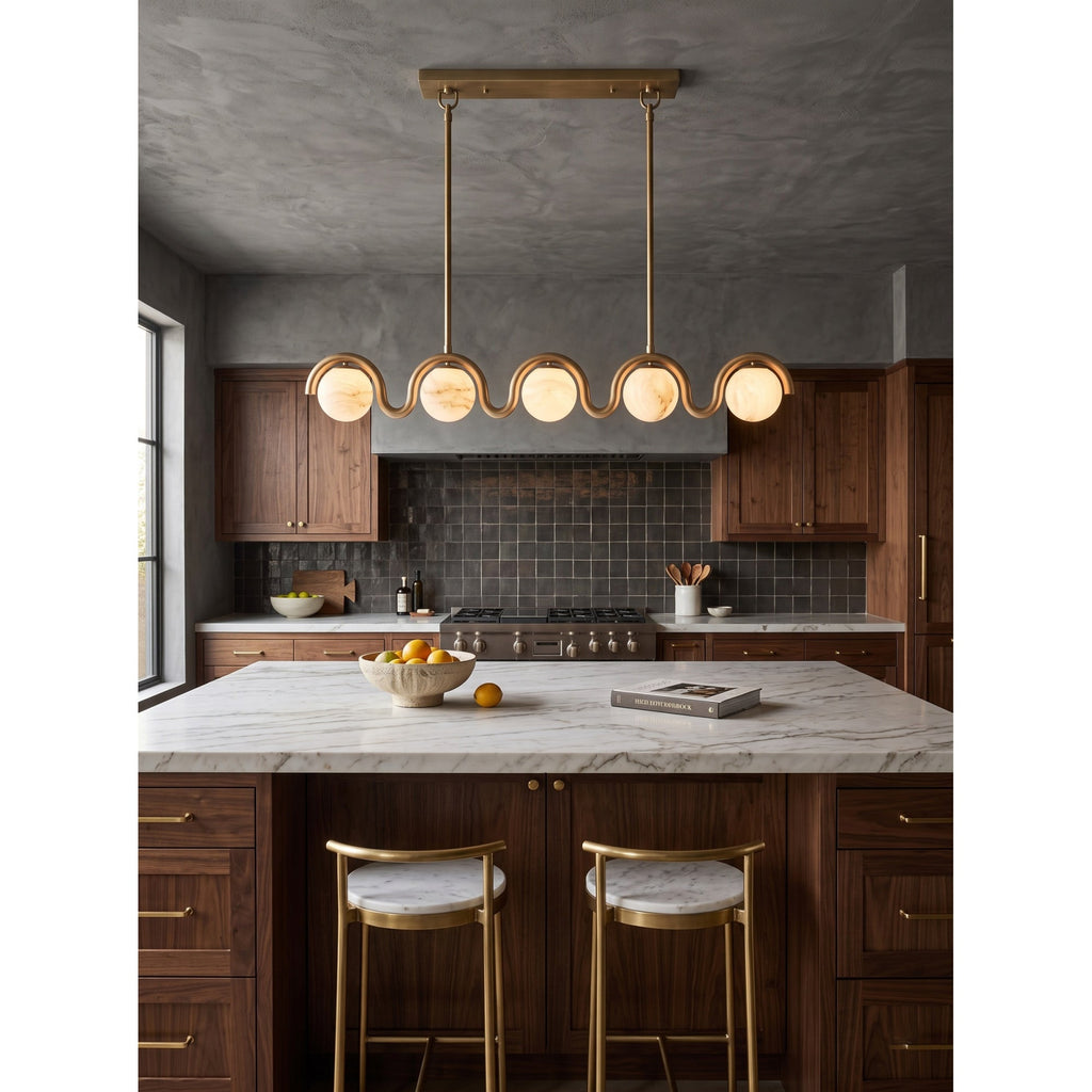 Lenox Linear Alabaster Chandelier