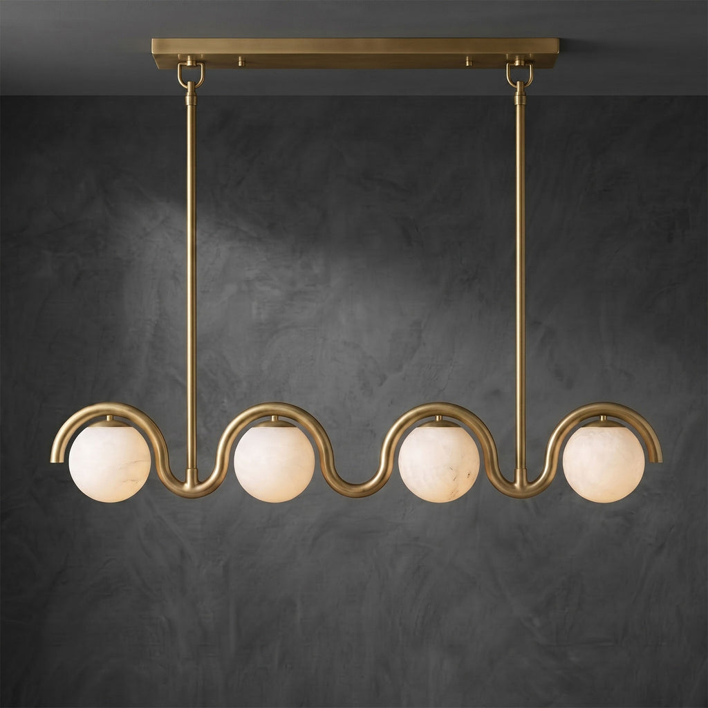 Lenox Linear Alabaster Chandelier