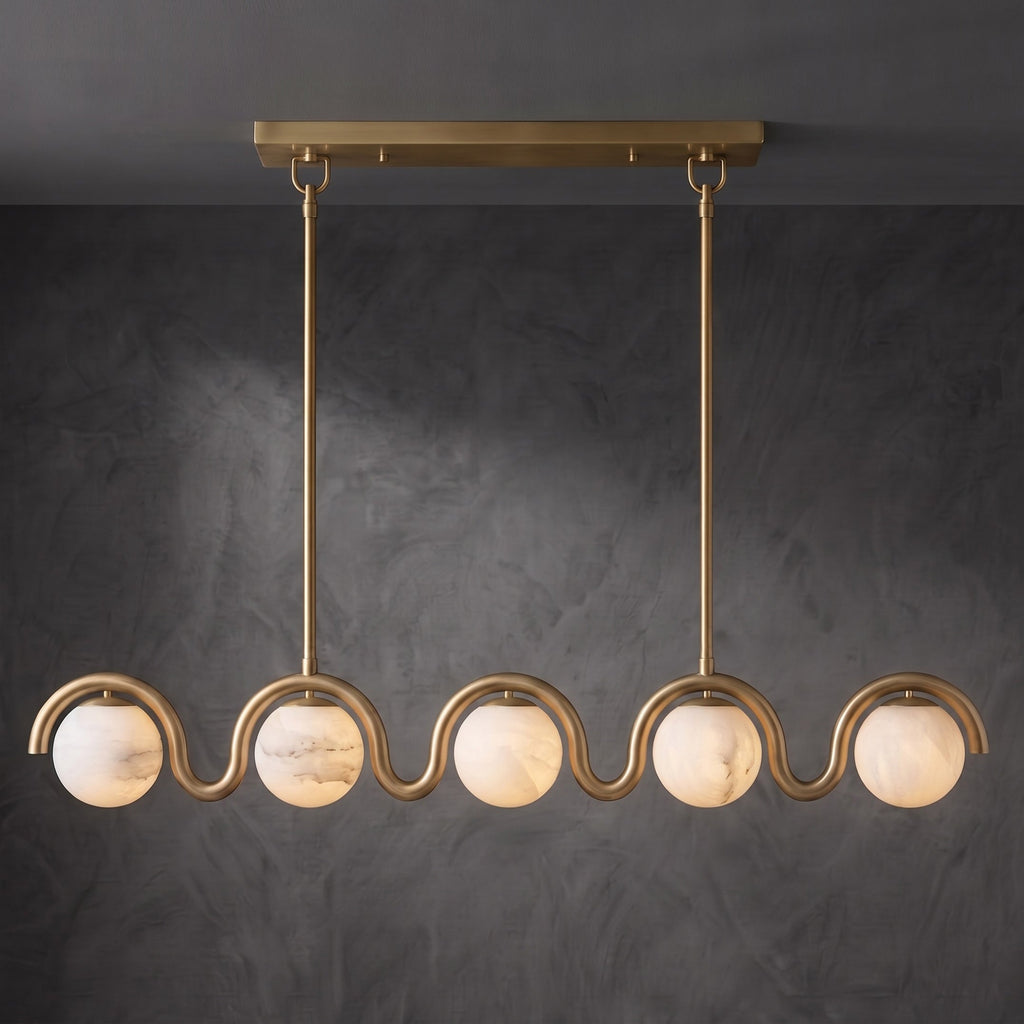 Lenox Linear Alabaster Chandelier