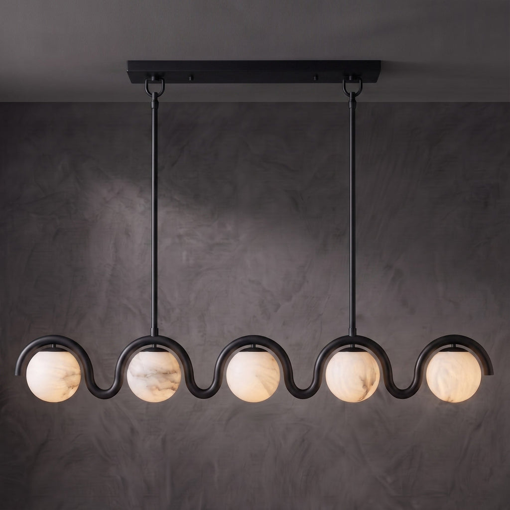 Lenox Linear Alabaster Chandelier