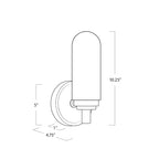 Garnet Alabaster Single Sconce