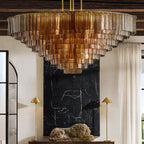 Astra Glass Round Chandelier