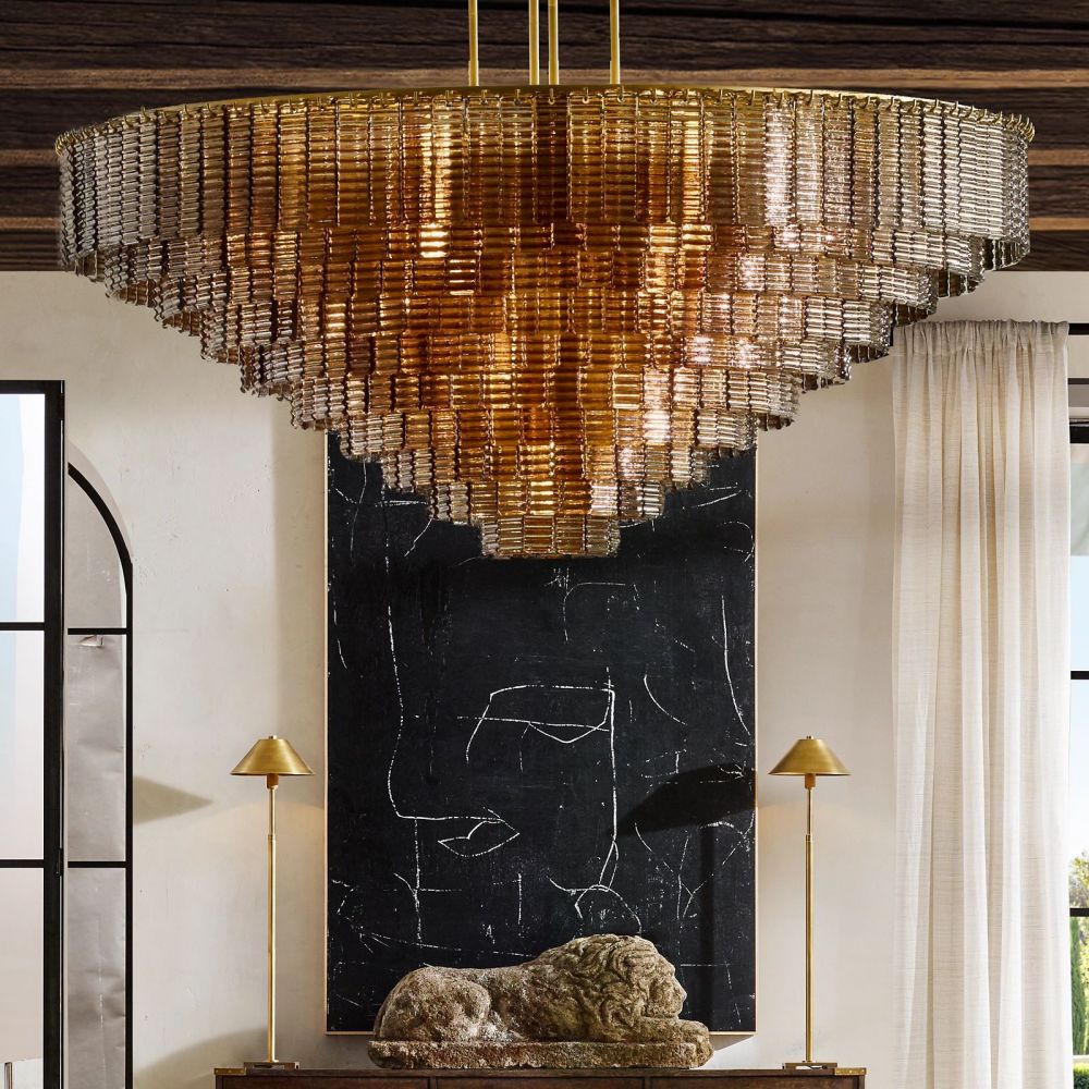Astra Glass Round Chandelier
