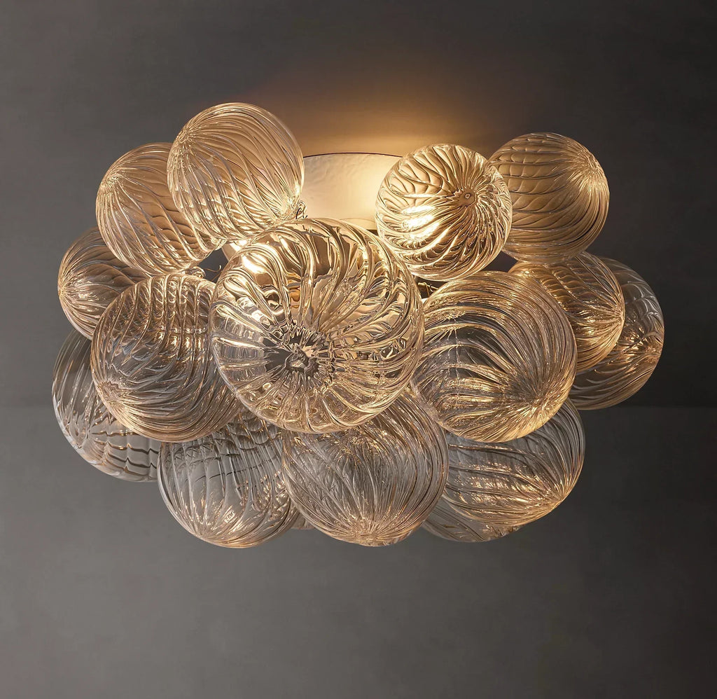Aurum Glass Flush Mount 20" 25"