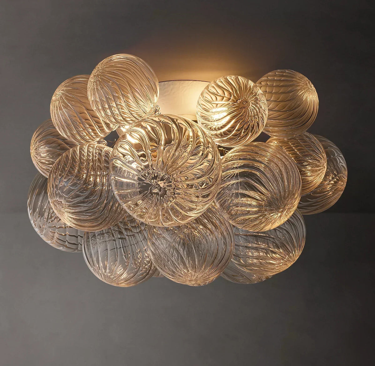 Aurum Glass Flush Mount 20" 25"