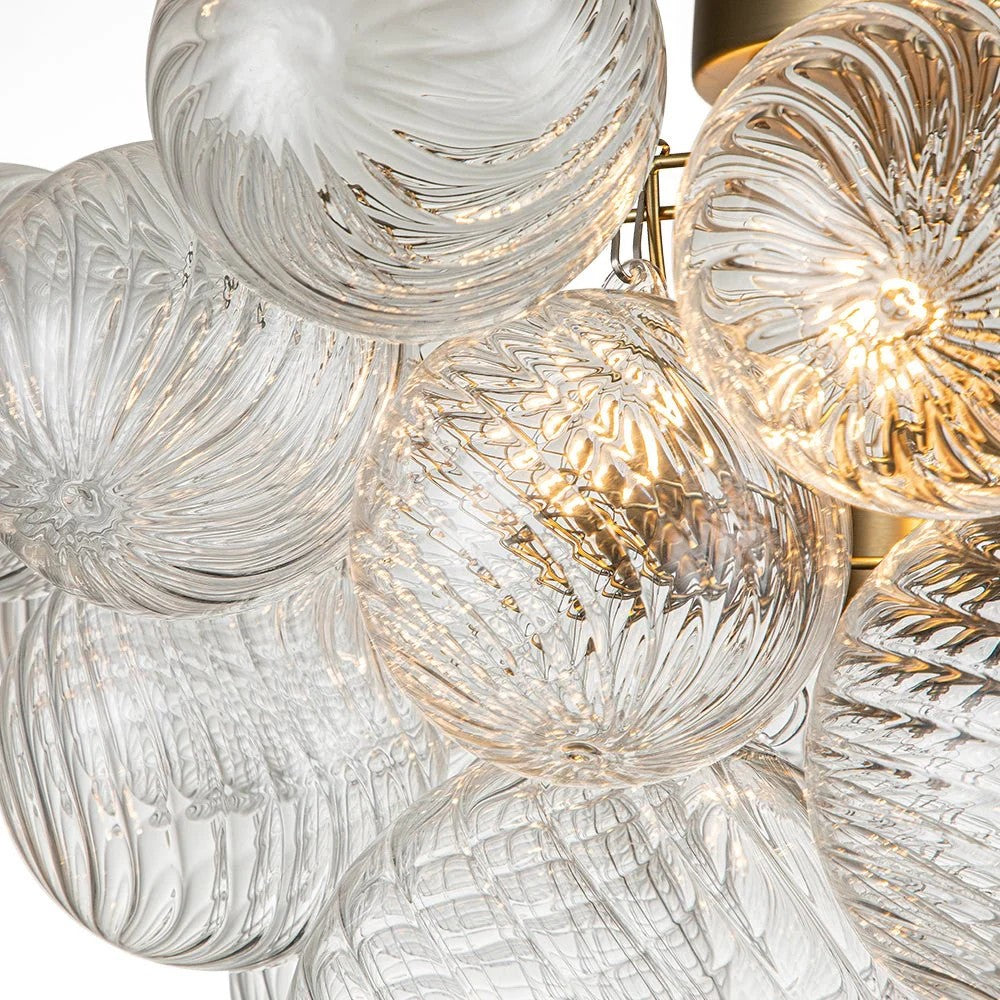 Aurum Glass Flush Mount 20" 25"