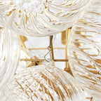 Aurum Glass  Round Chandelier 33"