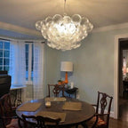 Aurum Glass  Round Chandelier 33"