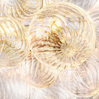 Aurum Glass  Round Chandelier 24"