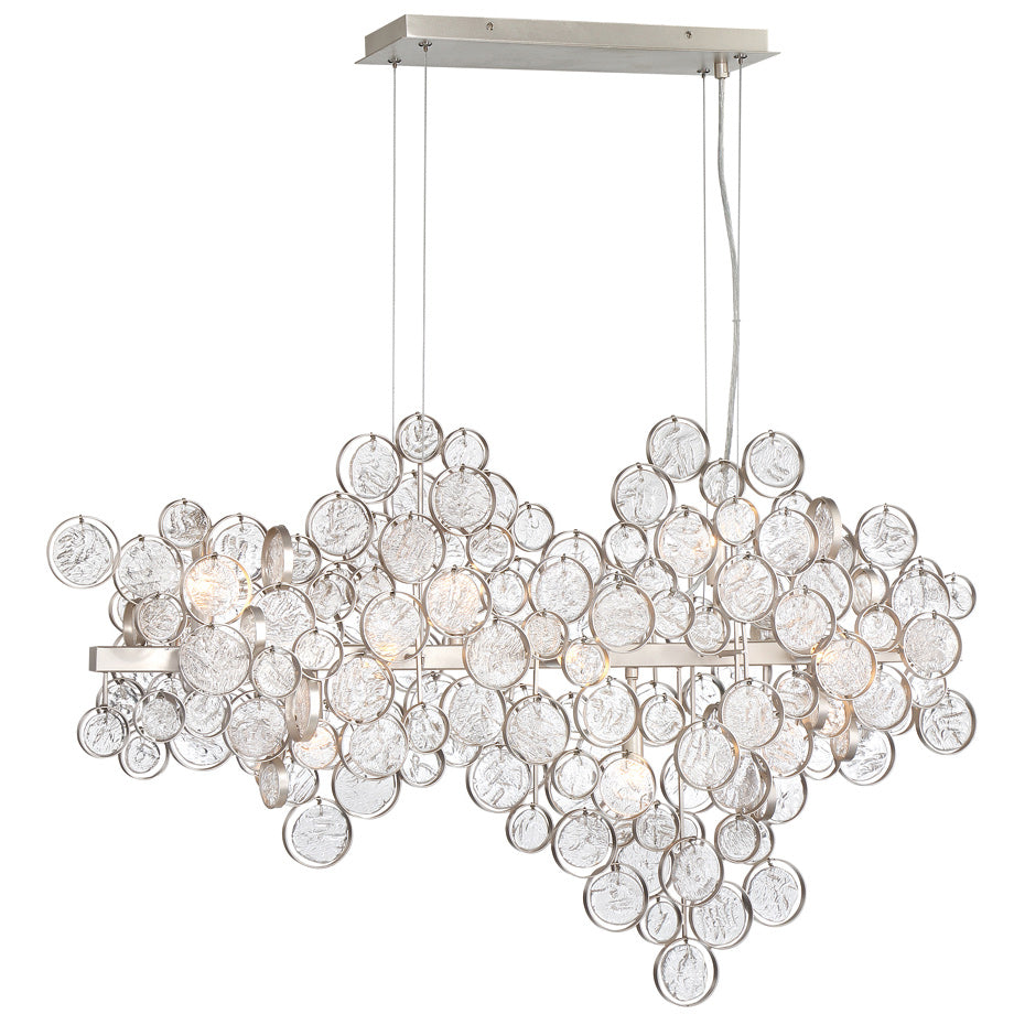 Hearth Trento Clustered Glass Linear Chandelier