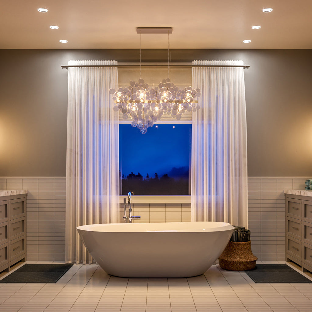 Hearth Trento Clustered Glass Linear Chandelier
