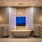 Hearth Trento Clustered Glass Linear Chandelier