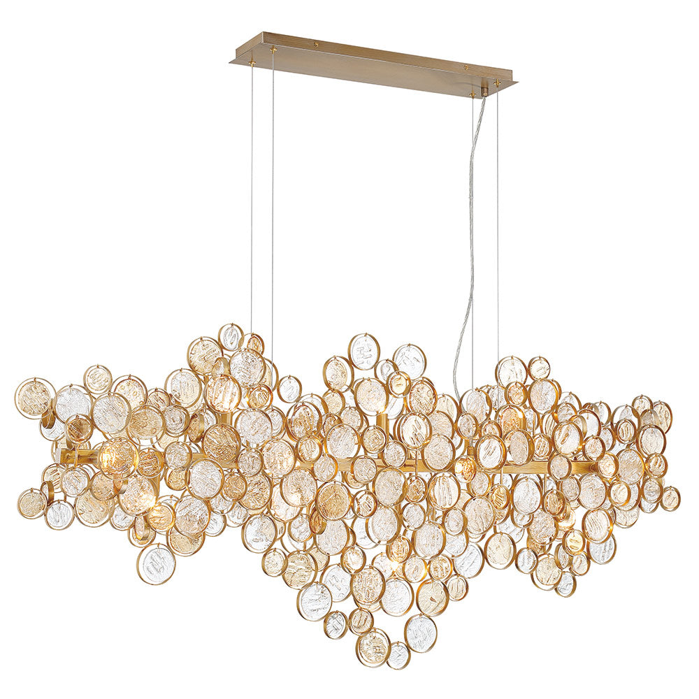 Hearth Trento Clustered Glass Linear Chandelier