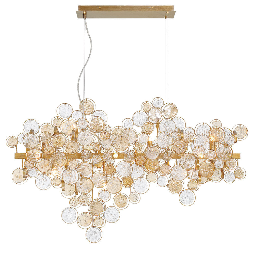 Hearth Trento Clustered Glass Linear Chandelier