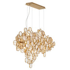 Hearth Trento Clustered Glass Linear Chandelier