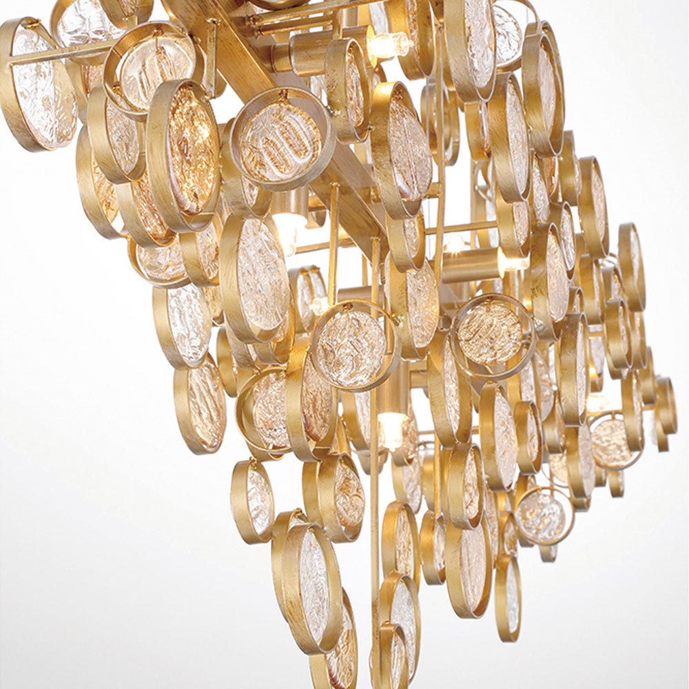 Hearth Trento Clustered Glass Linear Chandelier
