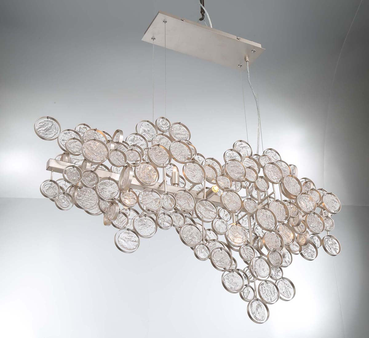 Hearth Trento Clustered Glass Linear Chandelier
