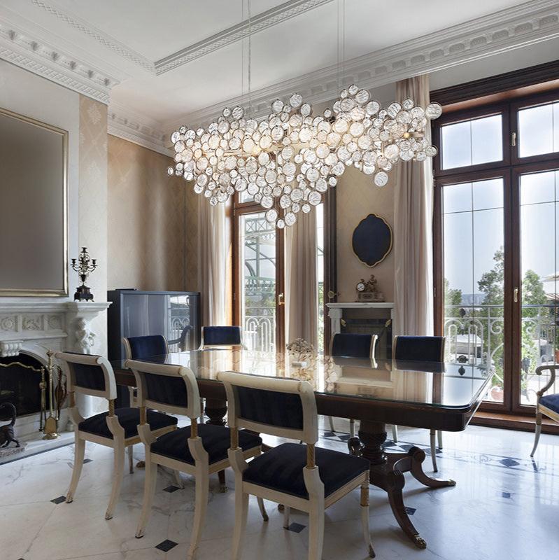 Hearth Trento Clustered Glass Linear Chandelier