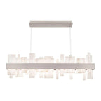 Acropolis 46in LED Linear Alabaster Chandelier