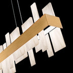 Acropolis 46in LED Linear Alabaster Chandelier - fovolighting