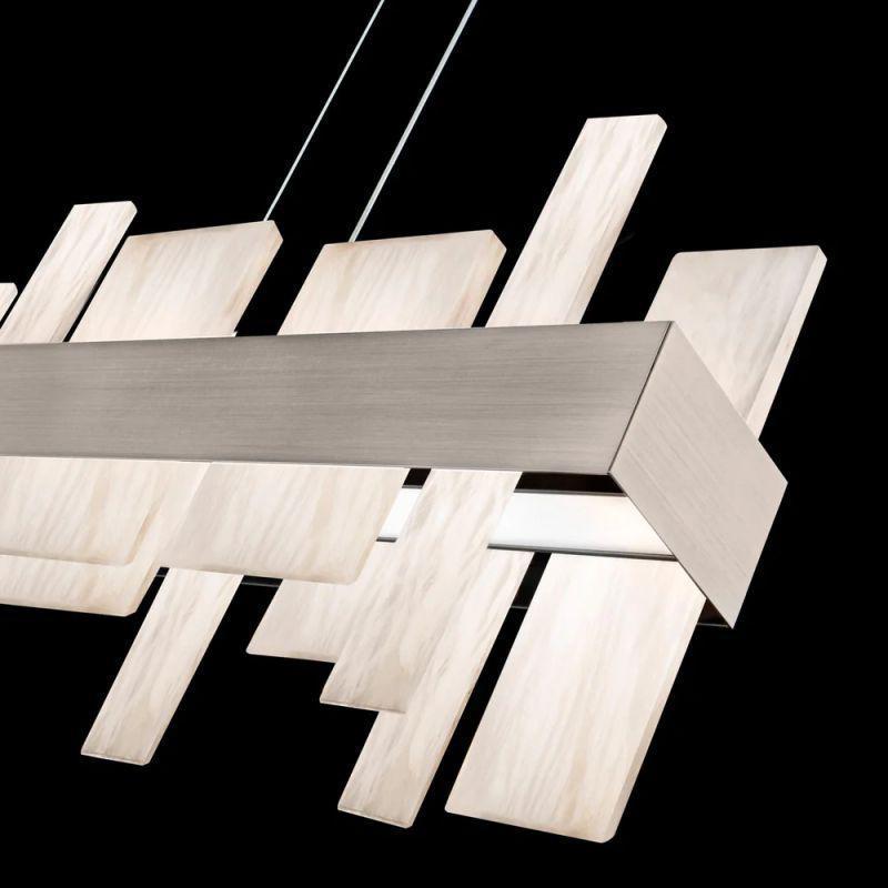 Acropolis 46in LED Linear Alabaster Chandelier - fovolighting