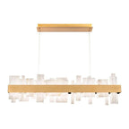 Acropolis 46in LED Linear Alabaster Chandelier - fovolighting