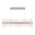 Acropolis 46in LED Linear Alabaster Chandelier - fovolighting
