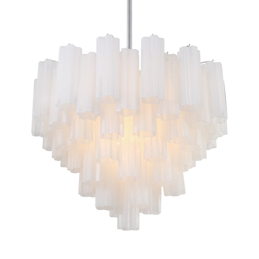 Addis 12 Light 27" Waterfall Chandelier Aged Brass - fovolighting