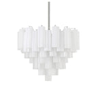 Addis 12 Light 27" Waterfall Chandelier Aged Brass - fovolighting