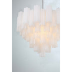 Addis 12 Light 27" Waterfall Chandelier Aged Brass - fovolighting