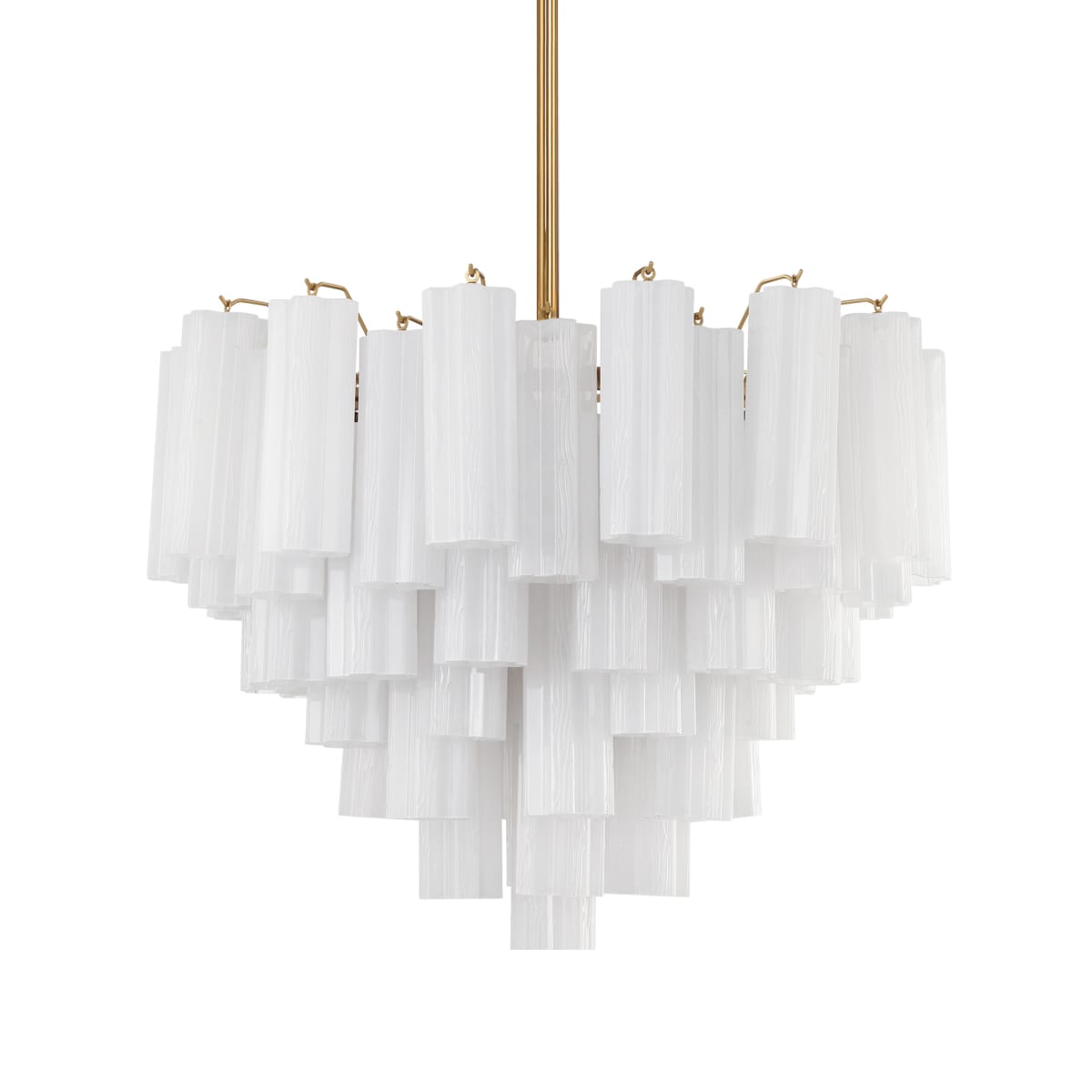 Addis 12 Light 27" Waterfall Chandelier Aged Brass - fovolighting