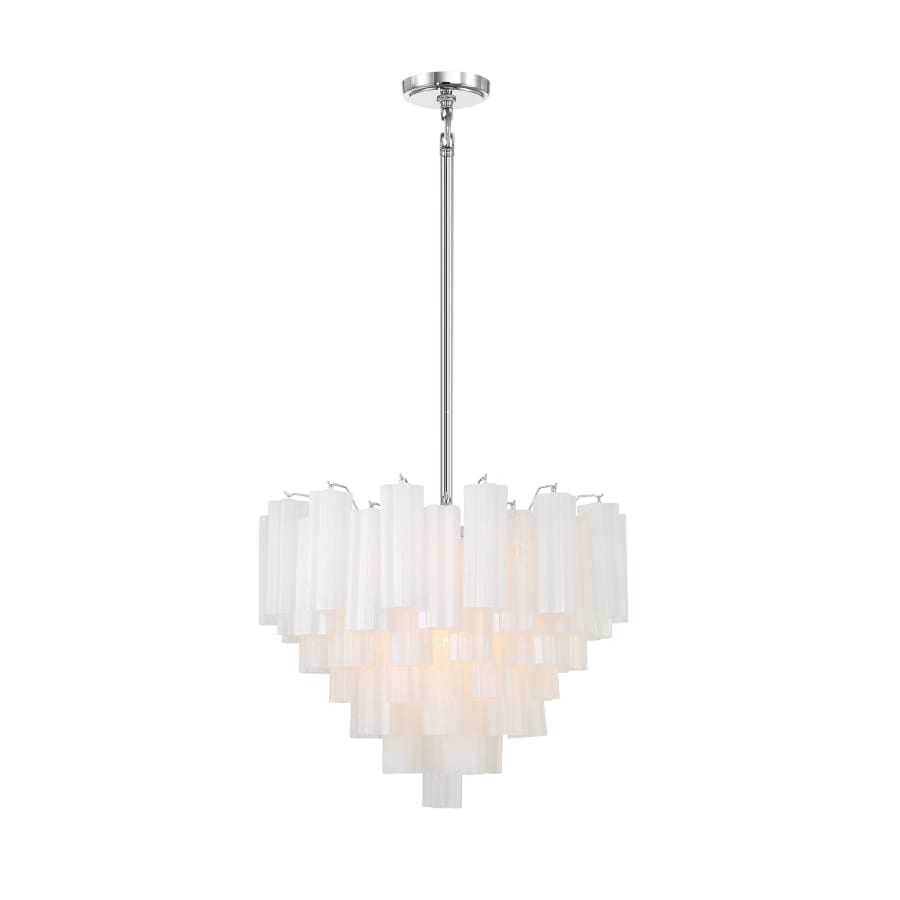 Addis 12 Light 27" Waterfall Chandelier Aged Brass - fovolighting
