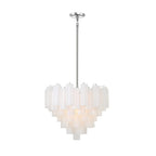 Addis 12 Light 27" Waterfall Chandelier Aged Brass - fovolighting