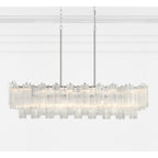 Addis 14 Light 52" Crystal Linear Chandelier - fovolighting