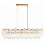 Addis 14 Light 52" Crystal Linear Chandelier - fovolighting