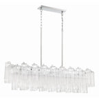 Addis 14 Light 52" Crystal Linear Chandelier - fovolighting